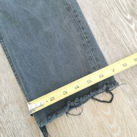 Rolla's Relaxed Fit Straight Leg Stone Black Wash Denim Jean's Pants Relaxo Chop - Picture 9 of 16